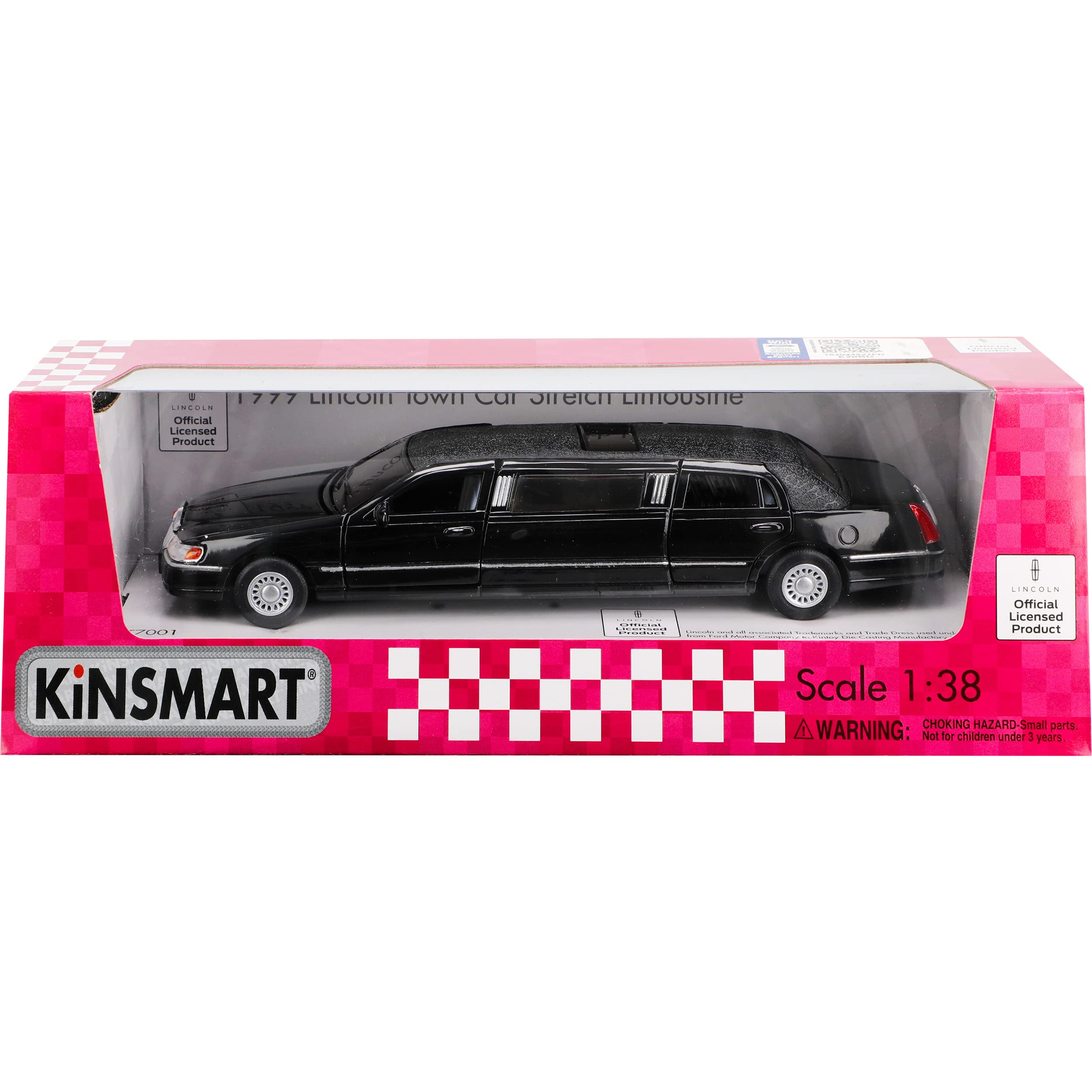 MODELLCARSONLINE Lincoln Town Car Stretch Limousine Schwarz ca 1